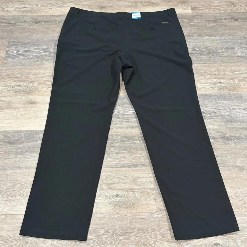 Columbia Omni-Shield Mens‎ Black Hiking Travel Pants Regular Fit 44x34 NEW